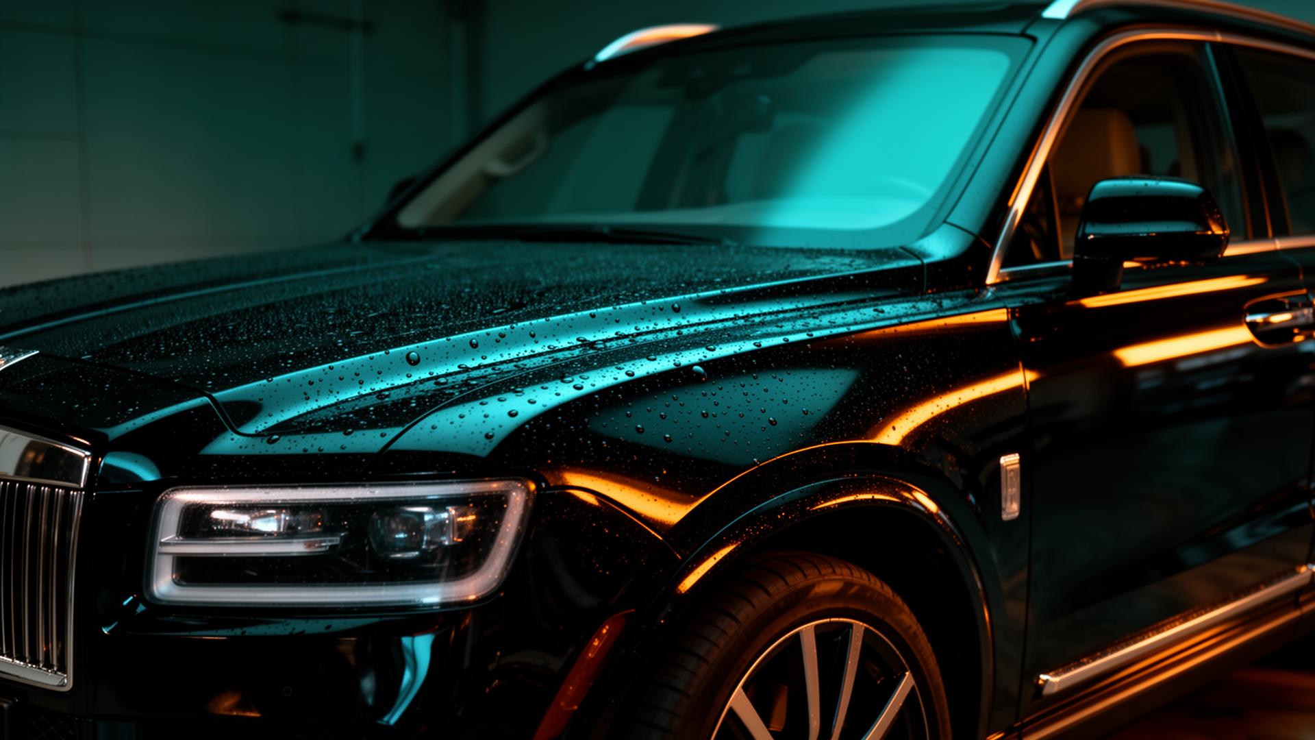 Freshly detailed black luxury SUV with mirror finish — Moreno Detailing SETX